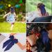 Blue Hair Bow Big Hair Bows for Women Solid Color Bow Hair Clips with Long Ribbon French Blue Bow Hair Clip Soft Satin Silky Hair Bows Cute Gifts for Women Girls (Navy Blue) - Buy Online on GoSupps.com