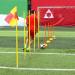 Soccer Field Corner Flags - Set of 4 Portable Poles for Dribbling Soccer Training on Turf - Buy Online on GoSupps.com