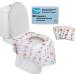 Disposable Toilet Seat Covers for Kids & Adults (40 Pack) Germ Protect from Public Toilets - Waterproof, Individually-Wrapped, Plastic Lined for No Soak Thru, XL to Cover the WHOLE Toilet -Blue/Sports 40 Count (Pack of 1)