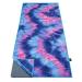 Ewedoos Yoga Towel with Anchor Fit Corners, Non Slip Yoga Towel, 100% Microfiber, Super Soft, Sweat Absorbent, Ideal for Hot Yoga, Pilates and Workout. Blue & Pink Tie Dye 72" X 26"