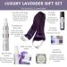 Victoria's Lavender Luxury Gift Basket for Women with Neck Wrap, Body Mist, Hand & Body Lotion, Lip Balm, Soy Candle, Mud Spa Bar, Lavender Sachet - Skin Care & Beauty Set - Buy Online on GoSupps.com