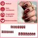 Shop Mrcuvaryas 24-Piece Cherry Red Cat Eye Press-On Nails | Squoval Artificial Nails with Glue for Women - Buy Online on GoSupps.com