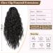 REECHO 18 Inch Claw Clip Ponytail Extension for Women - Long Curly Wavy Hair Extensions - Black, 18 Inch-160g - Daily Use Hairpiece - Buy Online on GoSupps.com