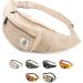 Freakmandu unisex hemp belt bag - fanny packs hip belt bag for hanging boho hippie style handmade hip bags for hiking running jogging men and women nirvana unit size nirvana