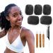 FAMILOCS Afro Kinky Bulk Human Hair 10 Inch 5 Packs 150g Afro Kinky Curly Hair Bulk for Making Locs Repair Dreadlocks Twist Braiding 1B Natural Black Color Can be Dyed and Bleached with Crochet Hook and Comb 10 Inch...