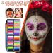  Hqunjikp Face and Body Paint Kit | Washable Stain-Resistant Water-Based Paint with 12 Grids Markers and Brushes for Theater Women Girls Children Parties Halloween and Sports - Buy Online on GoSupps.com