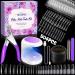 Moing nail tips and glue gel kit 504 fake nails tips coffee fake nails tips starter set 11 sizes fake nails transparent glue gel nail kit with mini nail lamp nail file nail clipper