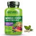 NATURELO Whole Food Multivitamin + Immune Blend with Elderberry & Mushrooms - Complete Multivitamin with Extra Immune Support - C  D3  Zinc  Elderberry  Reishi  Shitake - 60 Vegan Capsules Multivitamin + Immune Support 6...