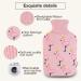Soft Knit Fashion Flamingo Hot Water Bottle Cover - Pink (2L) | HomeTop Large Cover - Buy Online on GoSupps.com
