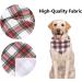 Buy Aring Pet Dog Bandana - Soft Cotton Triangular Bib-Scarf for All Dogs & Cats | Red Green Checkered Design - Buy Online on GoSupps.com