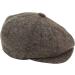 Men's Tweed Herringbone Shaver Style Blinders Cap - Brown | TruClothing.com - Buy Online on GoSupps.com