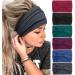 Tobeffect Headbands for Women African Boho Wide Hairband Headband Knotted Head Wraps Turbans Hair Accessories Headbands 1