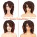 HANNE Short Twist Dreadlock Wig - Afro Curly Synthetic Hair for Black Women & Men (Color 350) - Buy Online on GoSupps.com