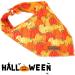 Halloween Dog Sandana - Washable Cotton Adjustable Towel for Small & Medium Dogs & Cats - Unique Style Paws Orange Pumpkin L L - Buy Online on GoSupps.com