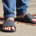 OKABASHI Men's Coast Slip-Resistant Waterproof Sandals - Comfortable Footbed with Arch Support | Sustainably Made in the USA | Size 12 (Slate - Buy Online on GoSupps.com