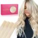 If Salife Tape Extensions Real Hair 20PCs 60g 65cm 26 inch Platinblond Remy Invisible Tape Extensions Seidig Real Hair Extensions Skin Weft Tape In 65cm #60A Platinblond