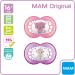 MAM Original Silicone Pacifier Set (2 Pack) - SkinSoft 16+ Months Pink | International Shipping Available - Buy Online on GoSupps.com