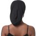 Saymre Satin-Fed Hood for Women - Silky Hair Protection Adjustable XXL Black Sleeping Cap for Curly Long Hair - Buy Online on GoSupps.com