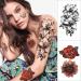 SOOVSY Full Arm Temporary Tattoos - 46 Sheets, 3D Extra Large Realistic Design, Waterproof, Colorful Flowers - Women, Men, Adults, Kids (Color-3) - Buy Online on GoSupps.com