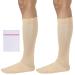 360 RELIEF - Flight Compression Socks Supports | Blood Circulation Travel Work L-XL 2Pairs-Beige