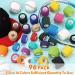 96 Pcs Self Adhesive Wrap Bandages Bulk | Breathable Athletic Tape | Elastic Cohesive Bandage | Multicolored | 1 Inch x 5 Yard & 2 Inch x 5 Yard | Stretch Sports Wrist Ankle Support - Buy Online on GoSupps.com