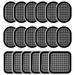 Electrodes pads 18 pieces of replacement electrodes GEL-PADS replacement gel pads ems muscle stimulator spare parts Abs trainer replacement gel pad for ems trainer belly trainer muscle stimulation electrostimulation