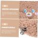 FOMIYES Plush Cosmetic Bag Toilet Stand Travel Tote - Brown 15.5X12X5.5CM - Buy Online on GoSupps.com