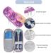 Bomkee Insulin Pen Bag | Cooling Medication Bag for On-the-Go Diabetes | Holds Insulin Pens & Glucose Meters | Includes 2 Fridge Packs - Marble Violet - Buy Online on GoSupps.com