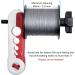 Mini Fishing Line Spooler Portable Winder for Spinning and Baitcast Reels - Red/White - Buy Online on GoSupps.com