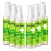 Everyone Hand Sanitizer Spray 2 Ounce (Pack of 6) Peppermint and Citrus Plant Derived Alcohol with Pure Essential Oils 99% Effective Against Germs
