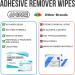 JJ CARE Adhesive Remover Wipes 6x7 - Pack of 50 Count | Sting-Free Medical Adhesive Remover for Ostomy Stoma Devices and Dressings - Buy Online on GoSupps.com