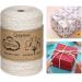3mm x 300 Yards Natural Cotton Macrame Cord - Twisted Rope for Wall Hanging, Plant Hangers, Gift Wrapping - Wedding Decor Supplies - 300yd (Natural) - Buy Online on GoSupps.com