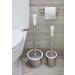 OXO Good Grips Stainless Steel Toilet Brush with Canister - 19 Height - Durable Steel Brush - Easy to Clean - Bathroom Accessory - Buy Online on GoSupps.com