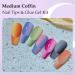 SAVILAND Coffin Gel X Nail Kit - 4 in 1 Nail Glue Gel 500 Clear Medium Tips UV LED Lamp | DIY Nail Art & Strengthener | Perfect Salon-At-Home Gift - Buy Online on GoSupps.com
