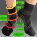 TechWare Pro Plantar Fasciitis Socks - Ankle Compression Support for Achilles Tendonitis Large Black/Gray - Buy Online on GoSupps.com