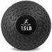 ProsourceFit Slam Medicine Balls 5, 10, 15, 20, 25, 30, 50 lbs Smooth and Tread Textured Grip Dead Weight Balls for Crossfit, Strength and Conditioning Exercises, Cardio and Core Workouts Tread - Black 15 LB