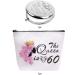 60th Birthday Silver Mirror and Makeup Bag Set for Women | Ideal 60th Years Birthday Gift Ideas - Buy Online on GoSupps.com
