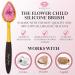 Professional Foundation Brush | Flower Child by Roopali Beauty | Soft Silicone Applicator for Liquid & Cream Cosmetics | Travel-Friendly & Easy to Clean - Buy Online on GoSupps.com