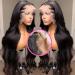 PIXIA 24 Inch Body Wave Lace Front Wig | Human Hair Pre Plucked | HD Transparent Lace Frontal | 150 Density | Glueless & Natural Color | for Black Women - Buy Online on GoSupps.com