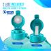 Half Gallon 64oz Water Bottle with Times to Drink | Motivational Sports Jug with Straw | Teal Fade Design - Buy Online on GoSupps.com