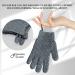 Evridwear Exfoliating Bath Gloves - Dual Texture Shower Scrub, Dead Skin Remover (Gray, 1 Pair) - Buy Online on GoSupps.com