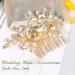 Rhinestone Butterfly Bridal Hair Comb | Handmade Gold Wedding Hair Piece - Buy Online on GoSupps.com