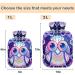 Naanle Colorful Owl Hot Water Bottle 2L Transparent Heat Bottle for Pain Relief & Therapy - Hand & Feet Cozy Comfort - Buy Online on GoSupps.com