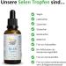 Buy Selenium Drops 200 g - High Absorption Vegan Formula 10 g per Drop Daily Dose | International Shipping - Buy Online on GoSupps.com