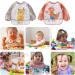 2 Pack Waterproof Baby Bibs with Sleeves | Washable Unisex Bibs for 6-36 Months | Ideal for Food Art & Craft Mess-Free Play - Buy Online on GoSupps.com