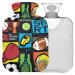 NAANLE CARTOON SPORT FOITION FOITION FOITION WATE WATE WATE BOX 2L Large hot hot water bottle for bed hand feet heat pain relief heat and cold therapy
