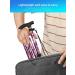 Buy Foldable Walking Sticks for Seniors - Adjustable T-Handle Walking Aids for Men & Women | Stylish Black & Violet Flower Designs - Buy Online on GoSupps.com