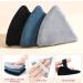 HEYMKGO 4 Triangle Powder Puff & 2 Mini Makeup Sponge Pads - Velvet Set for Face and Eyes, Reusable Wet/Dry Foundation Applicator, Blue - Buy Online on GoSupps.com