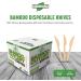 Eco-Craze (1000 Count) Bamboo Disposable Knives 100% Natural & Biodegradable Alternative to Plastic Knives Compostable Bamboo Knives for Party - Buy Online on GoSupps.com