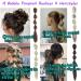 Lantern Bubble Fishtail Braids Cute Ponytail Extensions Natural Fluffy Synthetic Jaw Claw Clip on Pony Tail Hairpiece Fake Hair Extension 18 inch Ash Blonde mix Bleach Blonde - Buy Online on GoSupps.com